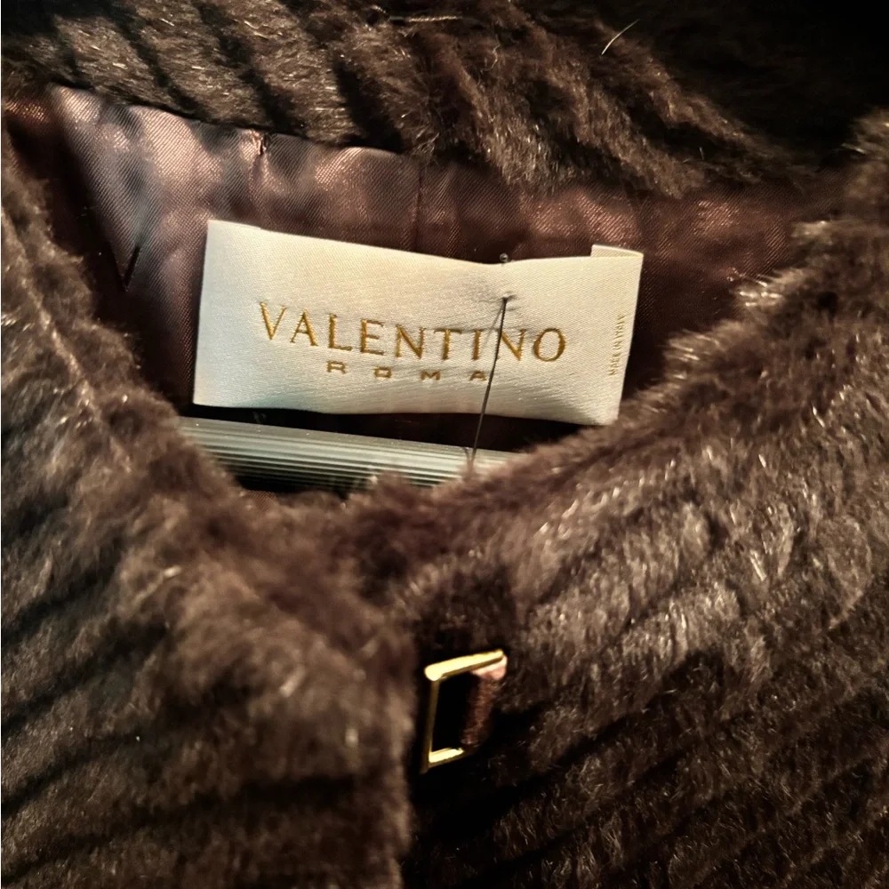 Valentino Brown Rabbit Jacket - Picture 6 of 6